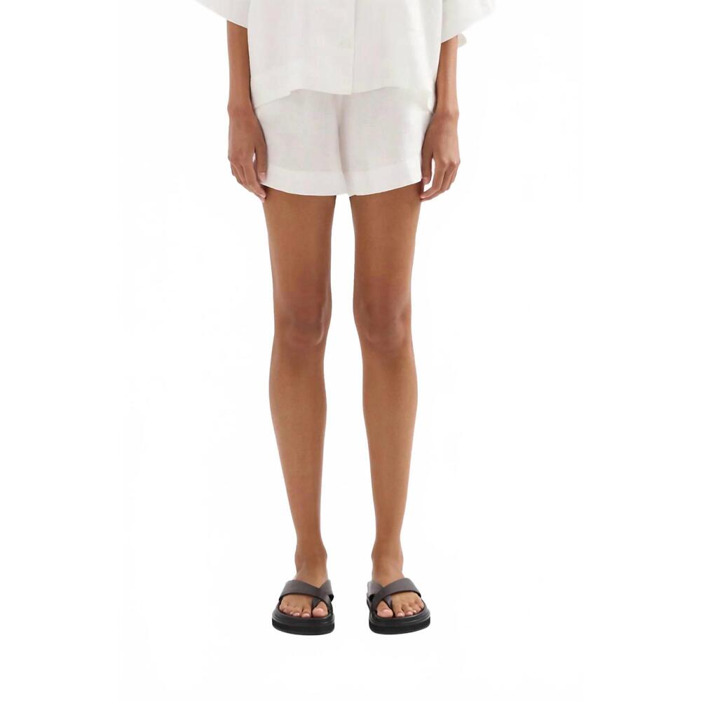 NEW NUDE LUCY lounge linen short in white